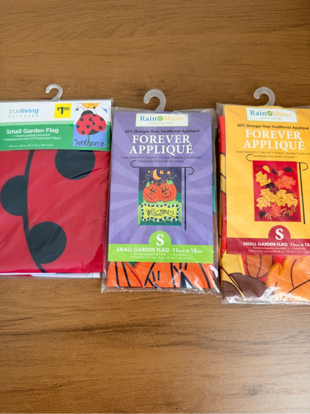 3 New Garden Flags, Fall, Halloween, Spring/Summer